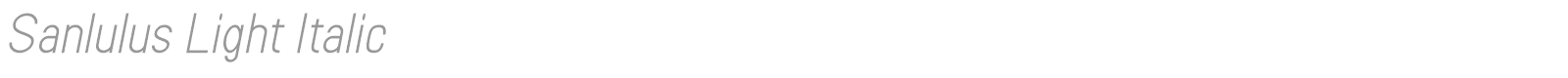Sanlulus font preview